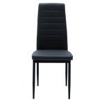 Καρέκλα Parker pakoworld PU ανθρακί-μαύρο πόδι 42x48x98εκ Καρέκλα Parker pakoworld PU ανθρακί-μαύρο πόδι 42x48x98εκ
