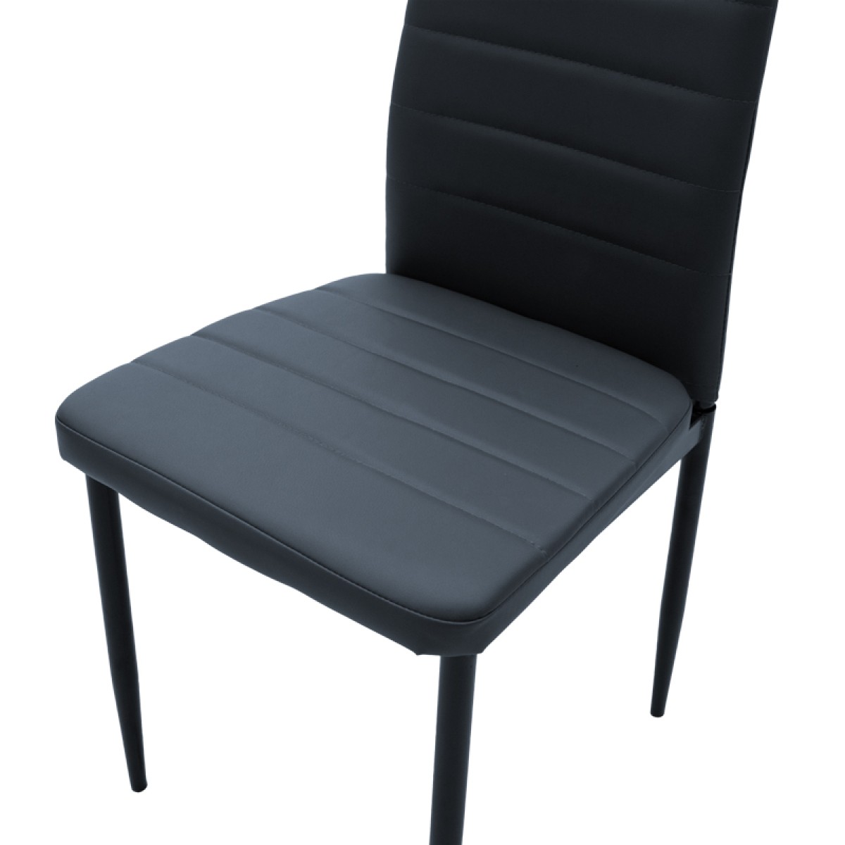 Καρέκλα Parker pakoworld PU ανθρακί-μαύρο πόδι 42x48x98εκ Καρέκλα Parker pakoworld PU ανθρακί-μαύρο πόδι 42x48x98εκ
