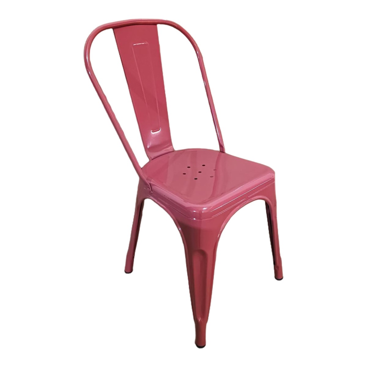 Καρέκλα Utopia pakoworld μέταλλο terracotta 44x44x85εκ