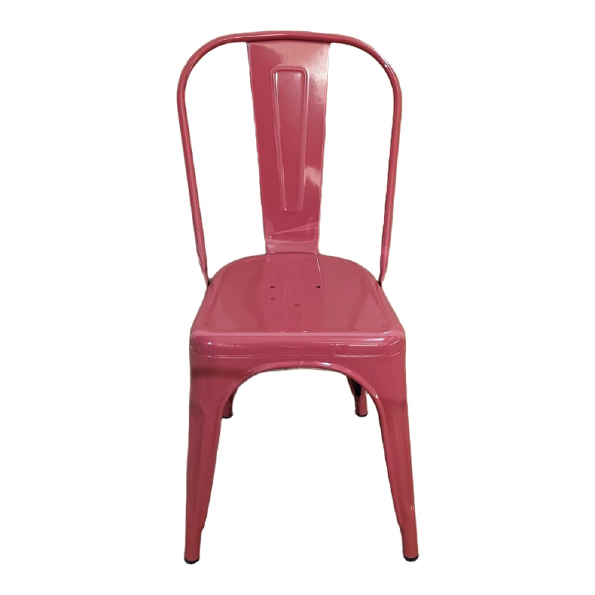 Καρέκλα Utopia pakoworld μέταλλο terracotta 44x44x85εκ