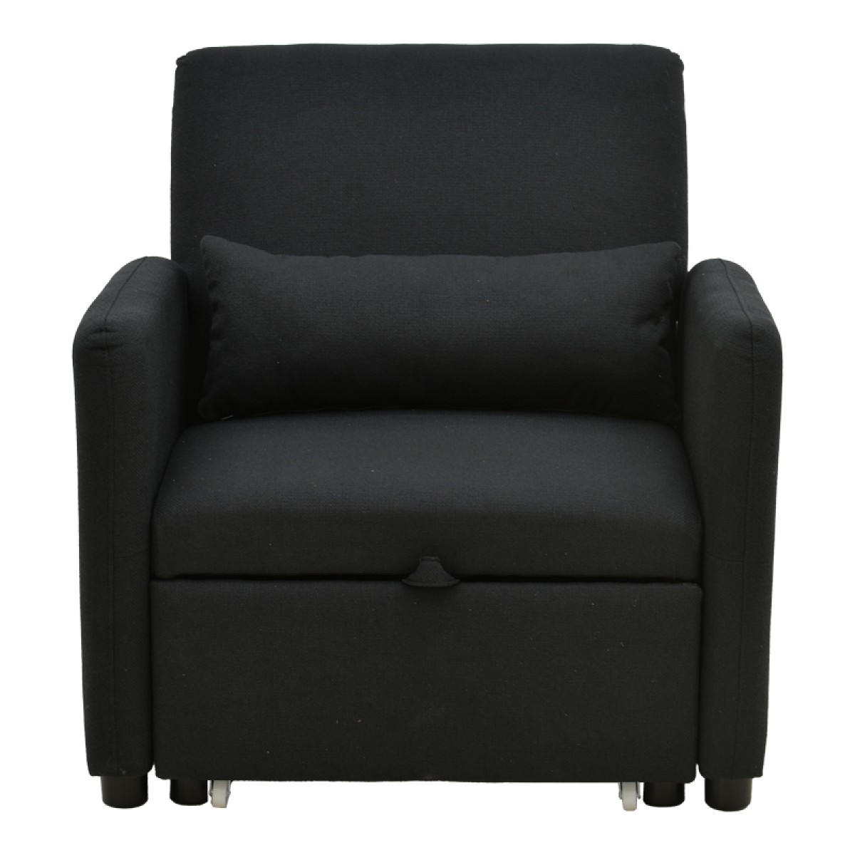 Πολυθρόνα-κρεβάτι Flexa pakoworld ύφασμα μαύρο 85x92x84εκ