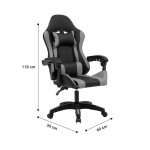 Καρέκλα γραφείου gaming William pakoworld PU μαύρο-κόκκινο Καρέκλα γραφείου gaming William pakoworld PU μαύρο-κόκκινο