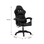 Καρέκλα γραφείου gaming William pakoworld PU μαύρο Καρέκλα γραφείου gaming William pakoworld PU μαύρο