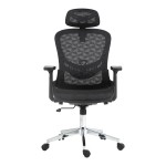 Καρέκλα γραφείου εργασίας Mergi pakoworld μαύρο mesh 62x63x120εκ Καρέκλα γραφείου εργασίας Mergi pakoworld μαύρο mesh 62x63x120εκ