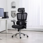 Καρέκλα γραφείου εργασίας Jeffer pakoworld mesh σε μαύρη απόχρωση 67x62x115-125εκ
