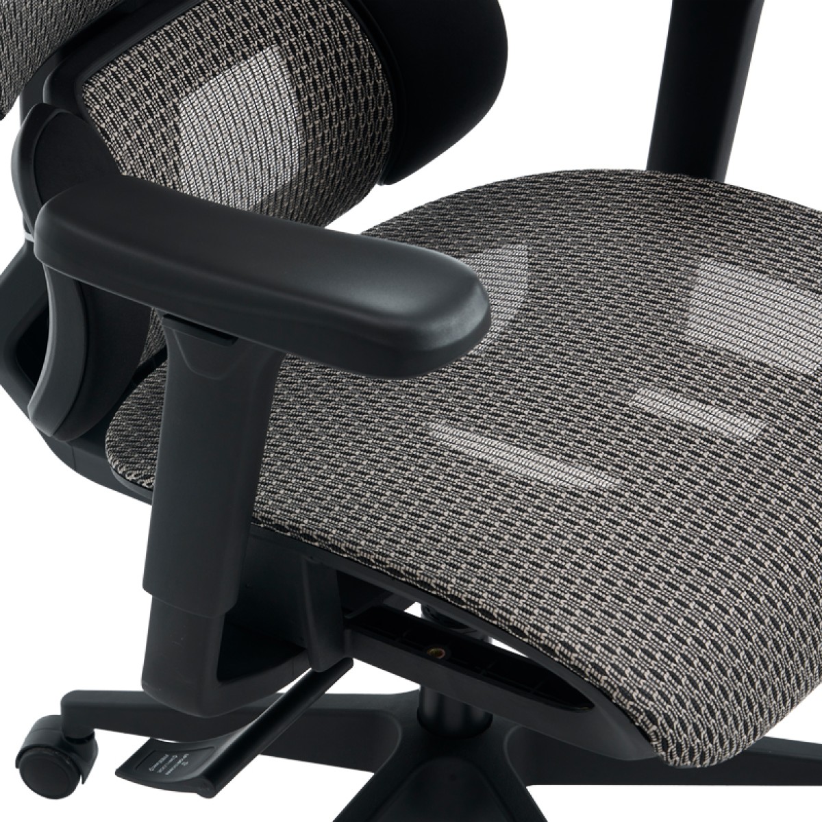 Καρέκλα γραφείου εργασίας ErgoFlow pakoworld μαύρο-γκρι 73x64x112-135εκ