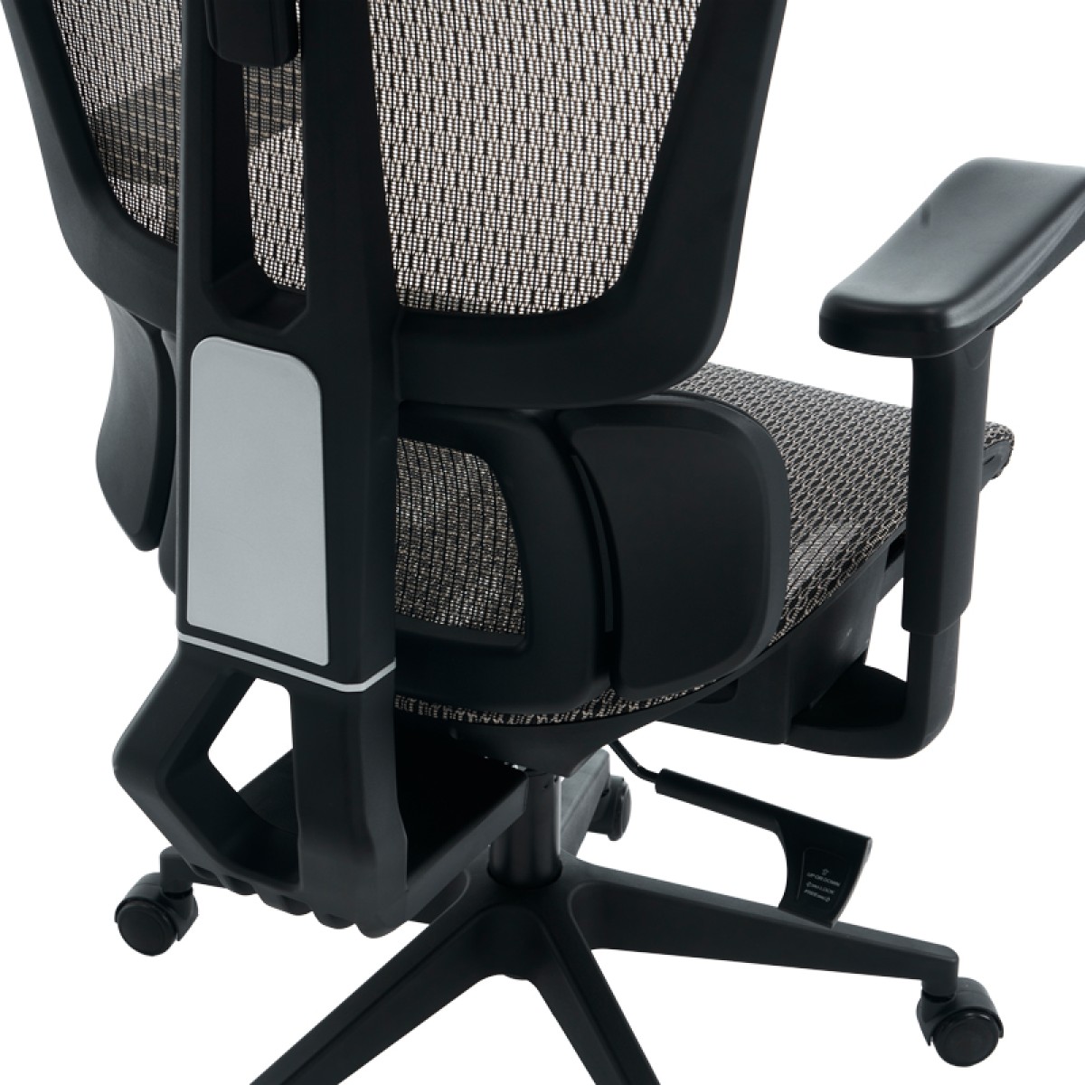 Καρέκλα γραφείου εργασίας ErgoFlow pakoworld μαύρο-γκρι 73x64x112-135εκ