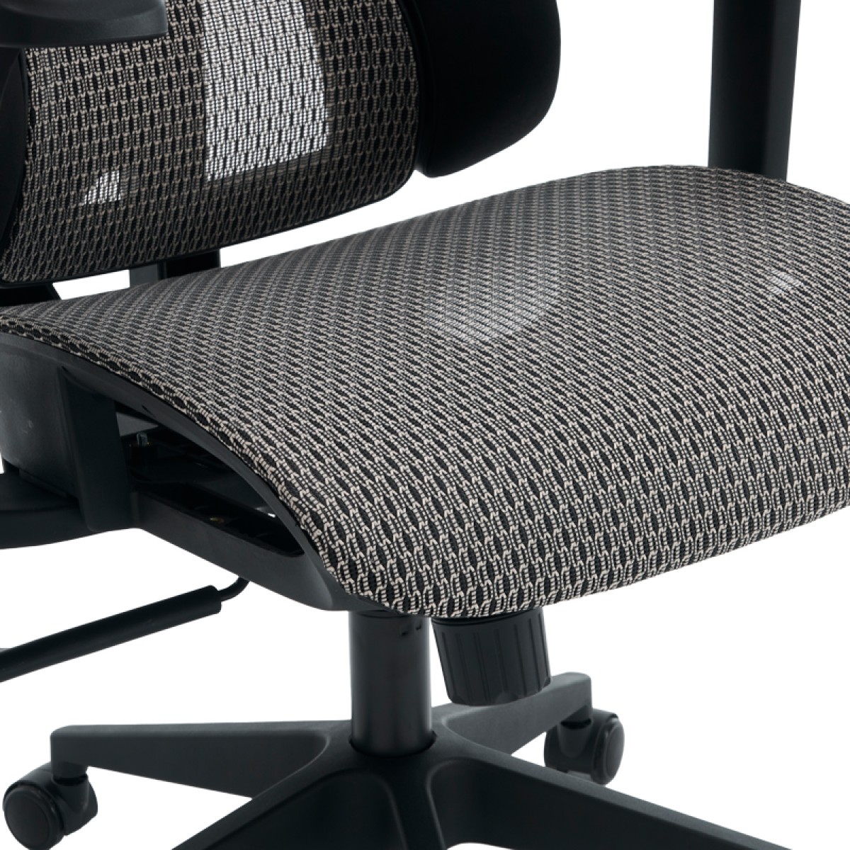 Καρέκλα γραφείου εργασίας ErgoFlow pakoworld μαύρο-γκρι 73x64x112-135εκ