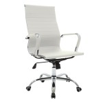 Καρέκλα γραφείου διευθυντή Valter pakoworld λευκό pu 55.5x58x108εκ Καρέκλα γραφείου διευθυντή Valter pakoworld λευκό pu 55.5x58x108εκ