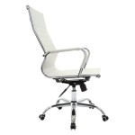 Καρέκλα γραφείου διευθυντή Valter pakoworld λευκό pu 55.5x58x108εκ Καρέκλα γραφείου διευθυντή Valter pakoworld λευκό pu 55.5x58x108εκ