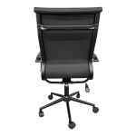 Καρέκλα γραφείου διευθυντή Valter pakoworld pu μαύρο 55.5x58x108εκ