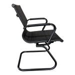 Καρέκλα γραφείου επισκέπτη Valter pakoworld pu μαύρο 55.5x48x88εκ