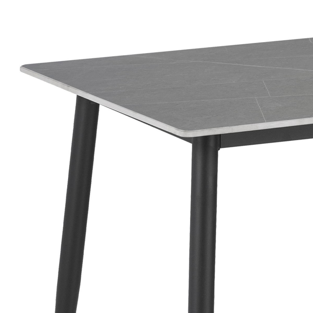 Τραπέζι Gustas pakoworld γκρι μαρμάρου sintered stone-μαύρο μέταλλο 140x80x75εκ Τραπέζι Gustas pakoworld γκρι μαρμάρου sintered stone-μαύρο μέταλλο 140x80x75εκ