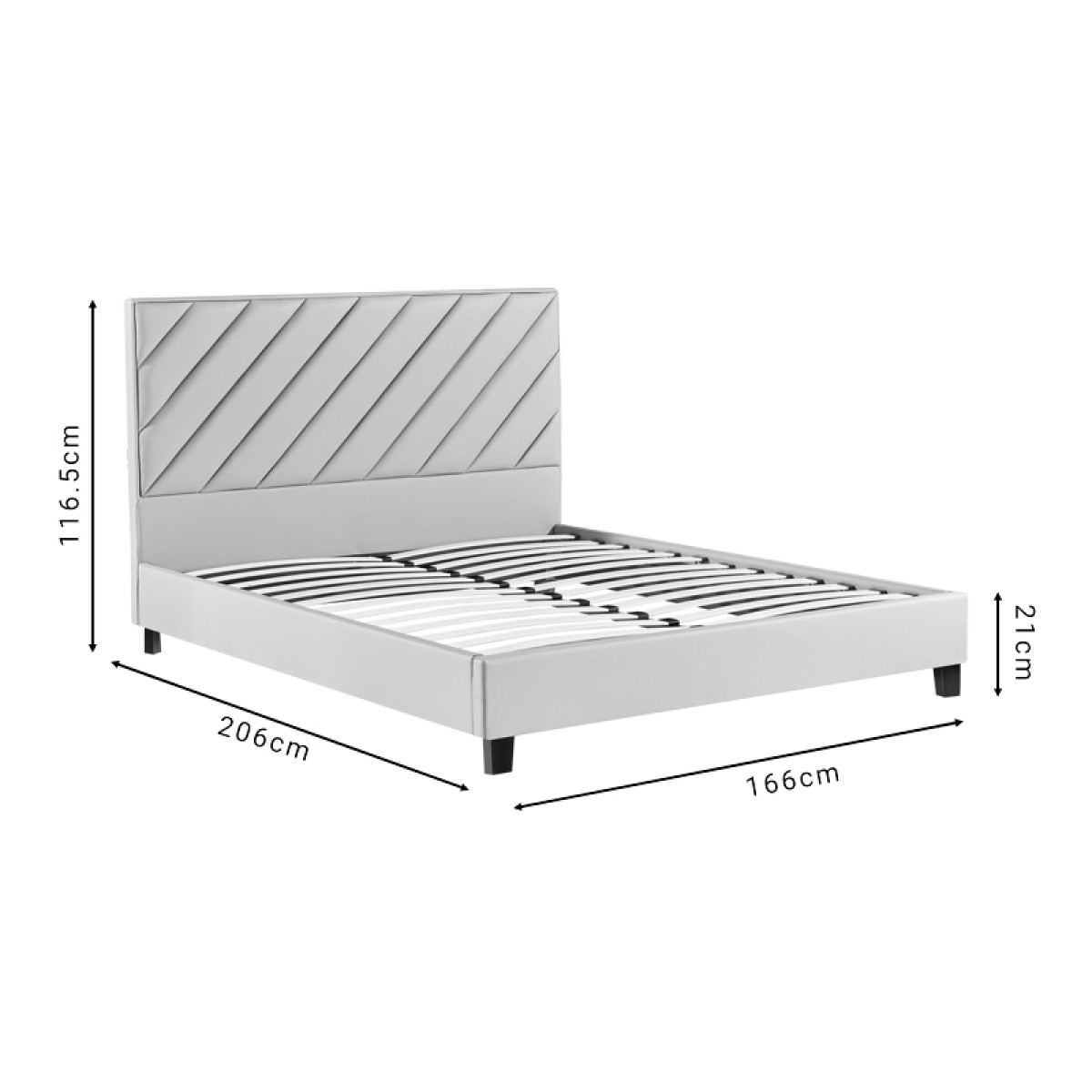 Κρεβάτι διπλό Franky pakoworld pu μπεζ 160x200εκ Κρεβάτι διπλό Franky pakoworld pu μπεζ 160x200εκ