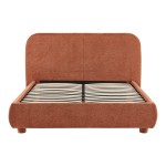 Κρεβάτι Salena pakoworld terracotta ύφασμα 160x200εκ