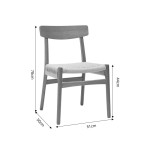 Καρέκλα Safal pakoworld oak δρυς ξύλο-έδρα εκρού σχοινί 51x50x78εκ Καρέκλα Safal pakoworld oak δρυς ξύλο-έδρα εκρού σχοινί 51x50x78εκ