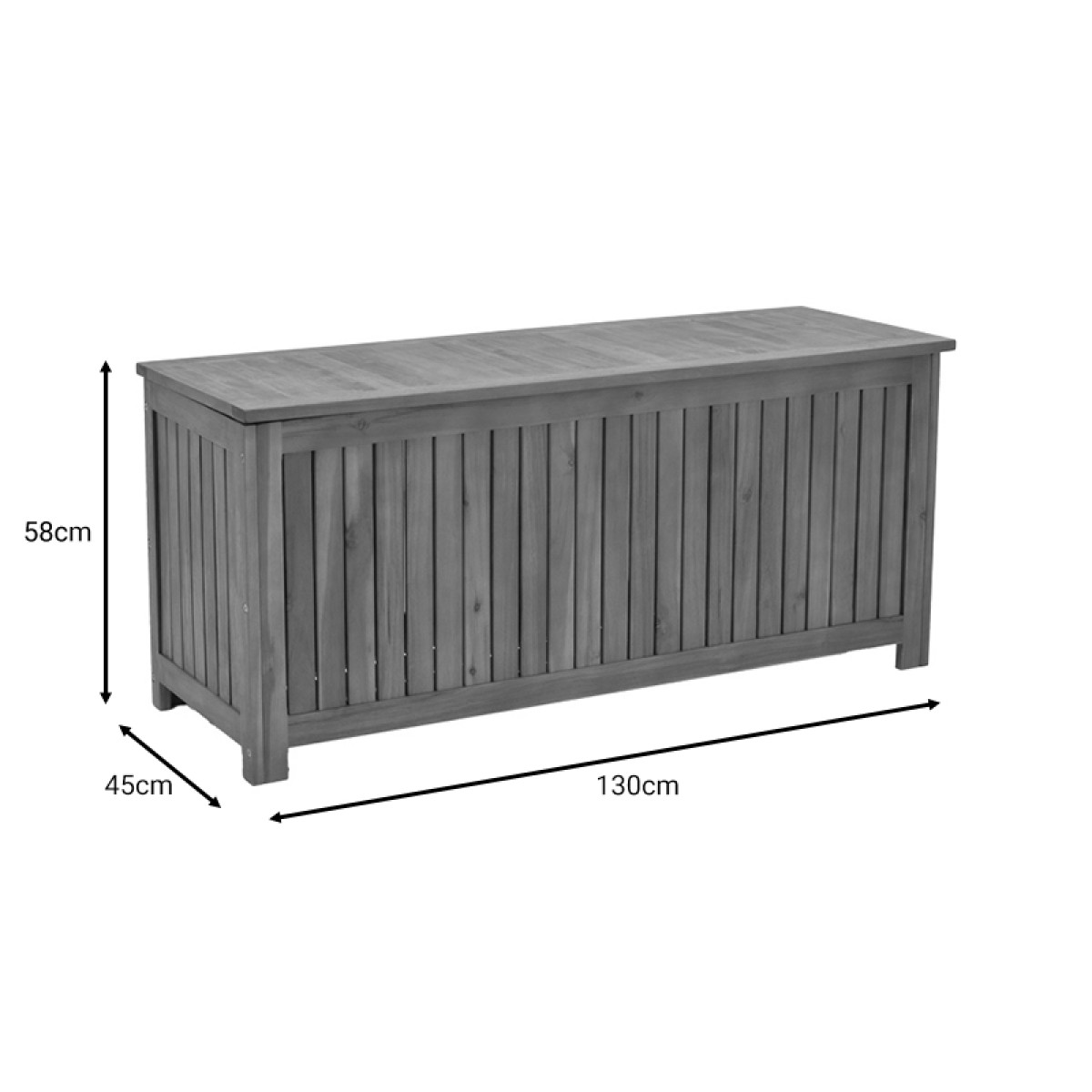 Μπαούλο Zarco pakoworld ξύλο ακακίας φυσικό 130x45x58εκ Μπαούλο Zarco pakoworld ξύλο ακακίας φυσικό 130x45x58εκ