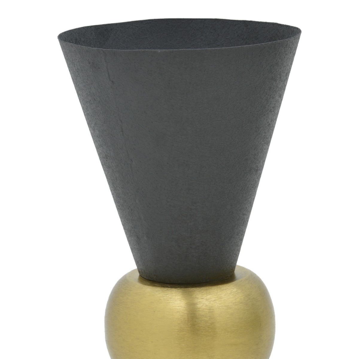 Βάζο Decorasie Inart μαύρο-χρυσό μέταλλο Φ28x65εκ Βάζο Decorasie Inart μαύρο-χρυσό μέταλλο Φ28x65εκ