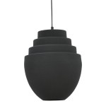 Φωτιστικό οροφής Kelsy Inart E27 μαύρο μέταλλο Φ30x122εκ Φωτιστικό οροφής Kelsy Inart E27 μαύρο μέταλλο Φ30x122εκ