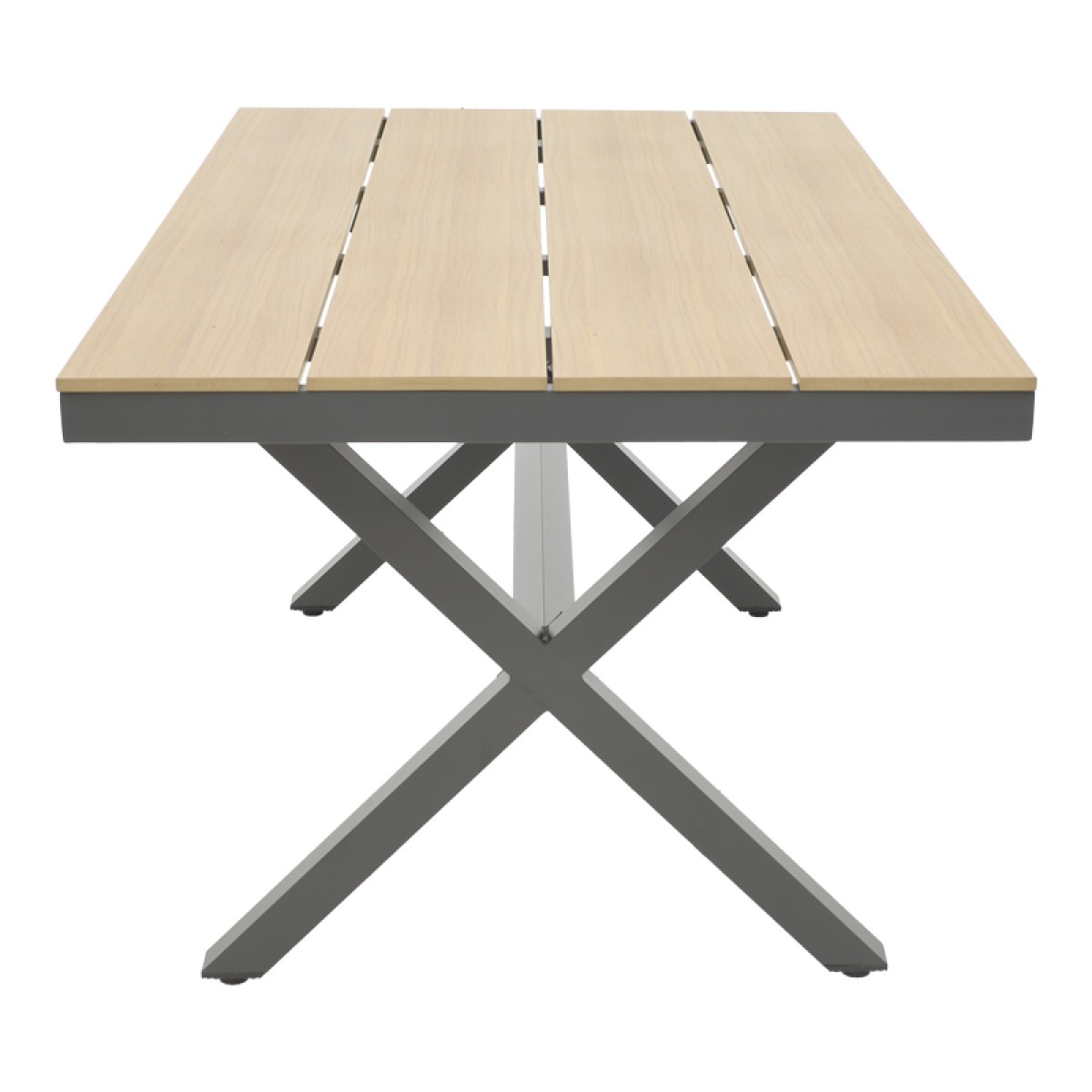 Τραπέζι Thorio pakoworld plywood σε φυσική απόχρωση και πόδι αλουμινίου ανθρακί 160x90x75εκ Τραπέζι Thorio pakoworld plywood σε φυσική απόχρωση και πόδι αλουμινίου ανθρακί 160x90x75εκ