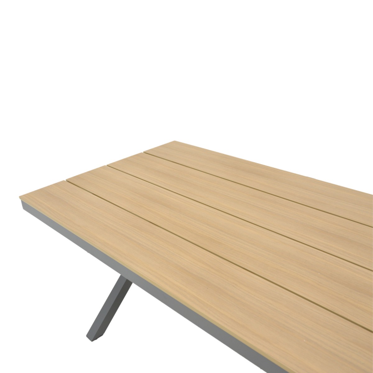 Τραπέζι Thorio pakoworld plywood σε φυσική απόχρωση και πόδι αλουμινίου ανθρακί 160x90x75εκ Τραπέζι Thorio pakoworld plywood σε φυσική απόχρωση και πόδι αλουμινίου ανθρακί 160x90x75εκ