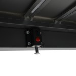 Τραπέζι επεκτεινόμενο Lafla pakoworld αλουμινίου ανθρακί 160-240x90x75εκ