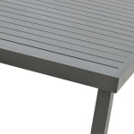 Τραπέζι Kliton pakoworld αλουμινίου ανθρακί 150x80x74εκ Τραπέζι Kliton pakoworld αλουμινίου ανθρακί 150x80x74εκ