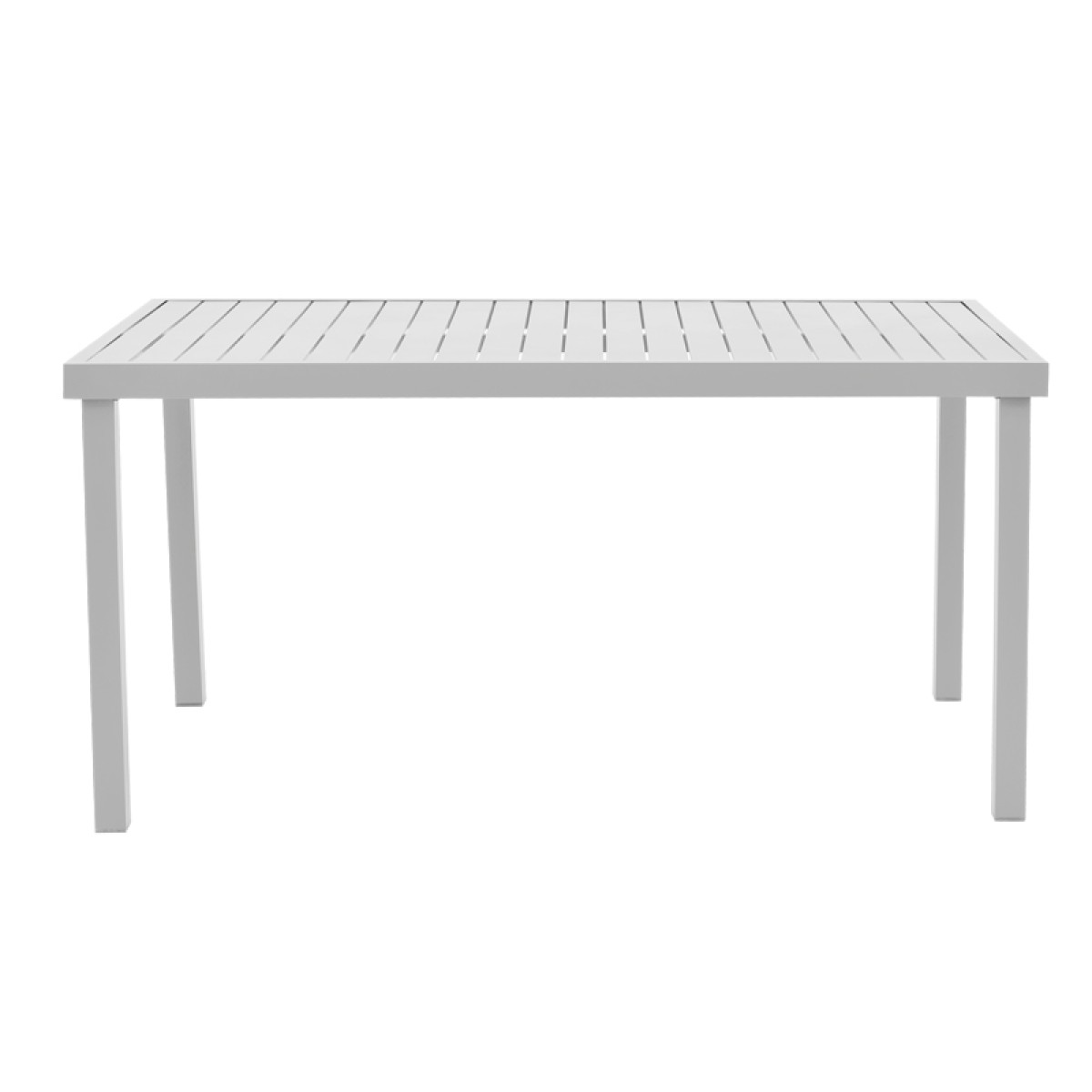 Τραπέζι Kliton pakoworld αλουμινίου λευκό 150x80x74εκ Τραπέζι Kliton pakoworld αλουμινίου λευκό 150x80x74εκ