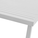 Τραπέζι Kliton pakoworld αλουμινίου λευκό 150x80x74εκ Τραπέζι Kliton pakoworld αλουμινίου λευκό 150x80x74εκ