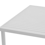 Τραπέζι Kliton pakoworld αλουμινίου λευκό 150x80x74εκ Τραπέζι Kliton pakoworld αλουμινίου λευκό 150x80x74εκ