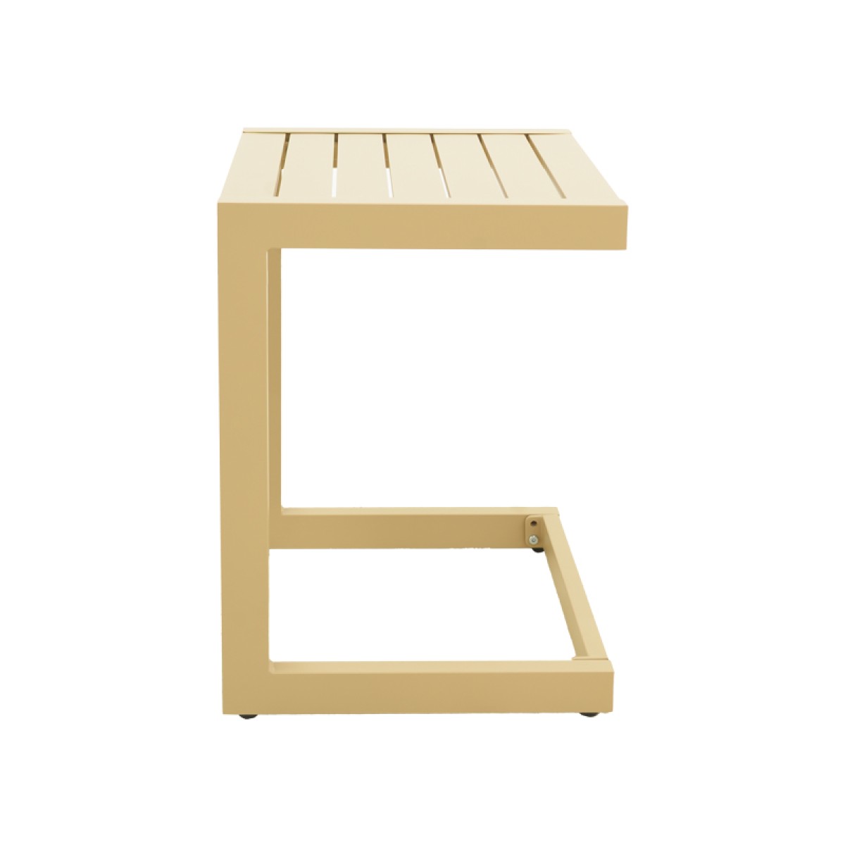 Τραπέζι Aether pakoworld cappuccino αλουμίνιο 37.5x36.5x53εκ