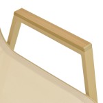 Πολυθρόνα Azelie pakoworld στοιβαζόμενη αλουμίνιο σε cappuccino- textilene σαμπανί 56x75x88εκ