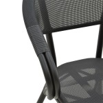Πολυθρόνα Isaia pakoworld μαύρο αλουμίνιο-textilene μαύρο 57x57x83εκ Πολυθρόνα Isaia pakoworld μαύρο αλουμίνιο-textilene μαύρο 57x57x83εκ