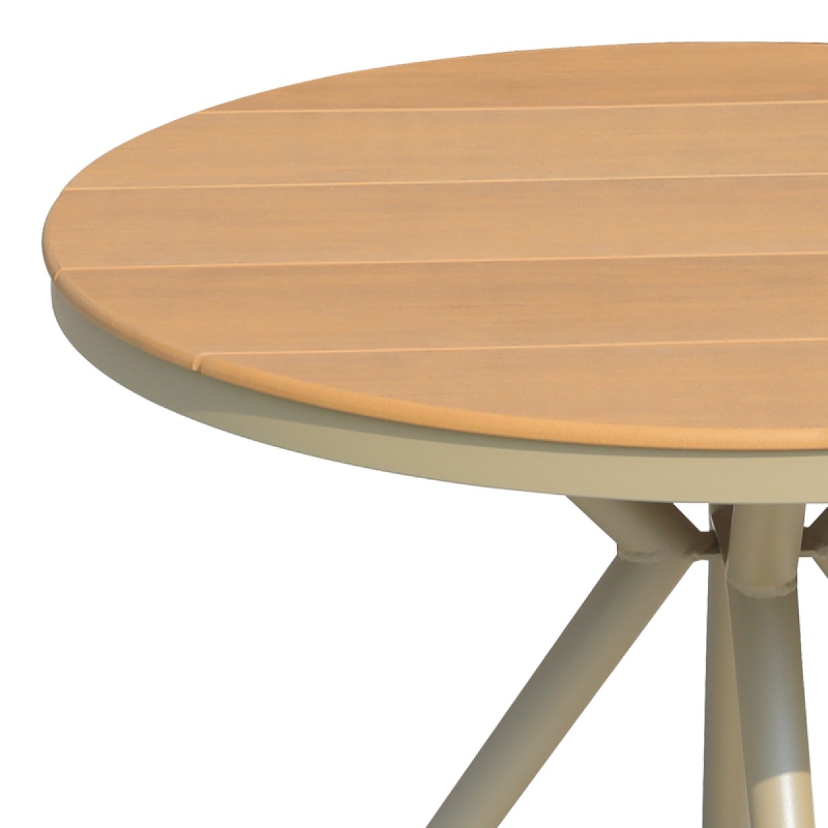 Τραπέζι Hilly pakoworld plywood και αλουμίνιο σε σαμπανιζέ απόχρωση Φ100x75εκ Τραπέζι Hilly pakoworld plywood και αλουμίνιο σε σαμπανιζέ απόχρωση Φ100x75εκ