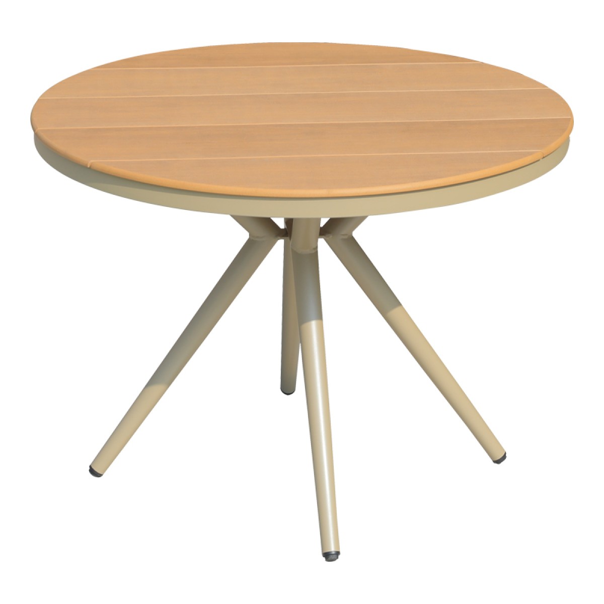 Τραπέζι Hilly pakoworld plywood και αλουμίνιο σε σαμπανιζέ απόχρωση Φ100x75εκ Τραπέζι Hilly pakoworld plywood και αλουμίνιο σε σαμπανιζέ απόχρωση Φ100x75εκ
