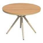Τραπέζι Hilly pakoworld plywood και αλουμίνιο σε σαμπανιζέ απόχρωση Φ100x75εκ Τραπέζι Hilly pakoworld plywood και αλουμίνιο σε σαμπανιζέ απόχρωση Φ100x75εκ