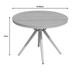 Τραπέζι Hilly pakoworld plywood και αλουμίνιο σε σαμπανιζέ απόχρωση Φ100x75εκ Τραπέζι Hilly pakoworld plywood και αλουμίνιο σε σαμπανιζέ απόχρωση Φ100x75εκ