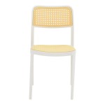 Καρέκλα Westley pakoworld pp φυσικό-λευκό 55x47x81εκ Καρέκλα Westley pakoworld pp φυσικό-λευκό 55x47x81εκ