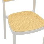 Καρέκλα Westley pakoworld pp φυσικό-λευκό 55x47x81εκ Καρέκλα Westley pakoworld pp φυσικό-λευκό 55x47x81εκ