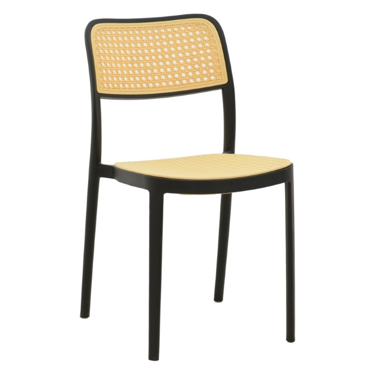 Καρέκλα Westley pakoworld pp φυσικό-μαύρο 55x47x81εκ Καρέκλα Westley pakoworld pp φυσικό-μαύρο 55x47x81εκ