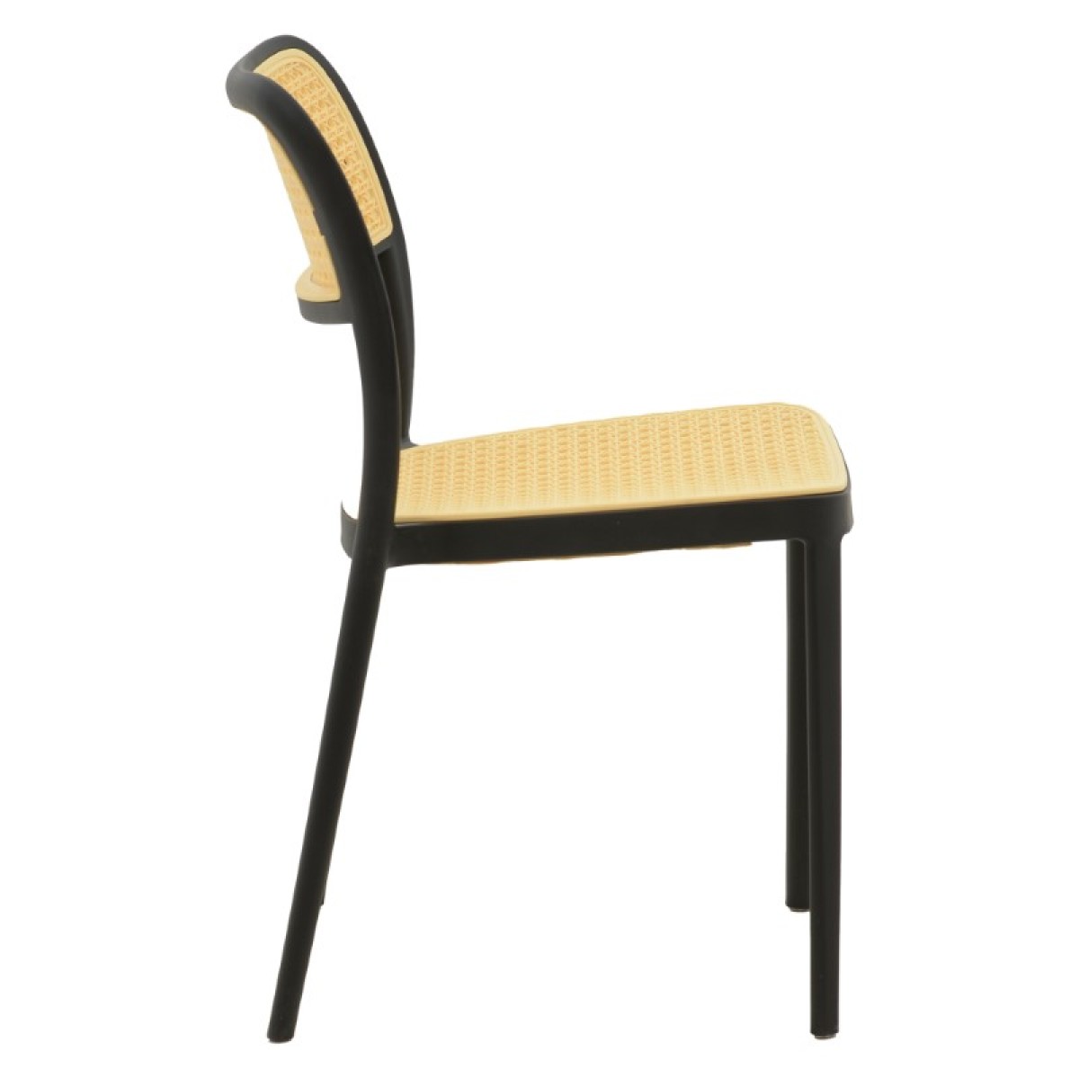Καρέκλα Westley pakoworld pp φυσικό-μαύρο 55x47x81εκ Καρέκλα Westley pakoworld pp φυσικό-μαύρο 55x47x81εκ