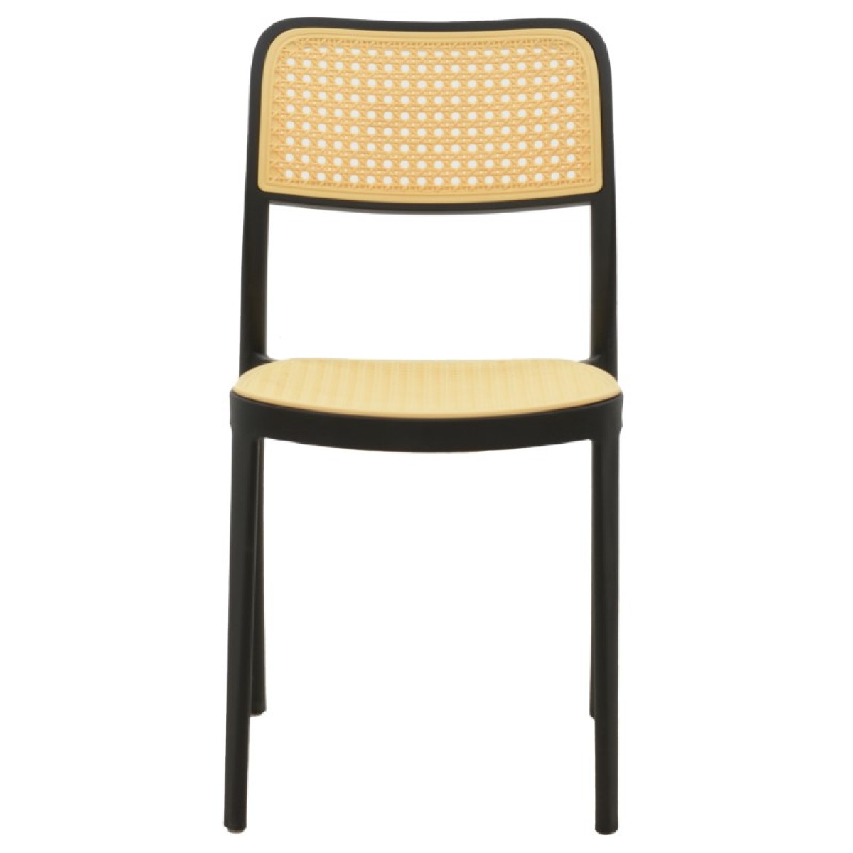 Καρέκλα Westley pakoworld pp φυσικό-μαύρο 55x47x81εκ Καρέκλα Westley pakoworld pp φυσικό-μαύρο 55x47x81εκ
