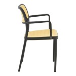 Πολυθρόνα Westley pakoworld pp φυσικό-μαύρο 58x47x81εκ Πολυθρόνα Westley pakoworld pp φυσικό-μαύρο 58x47x81εκ