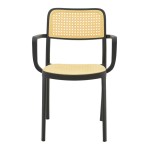 Πολυθρόνα Westley pakoworld pp φυσικό-μαύρο 58x47x81εκ Πολυθρόνα Westley pakoworld pp φυσικό-μαύρο 58x47x81εκ