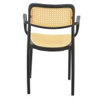 Πολυθρόνα Westley pakoworld pp φυσικό-μαύρο 58x47x81εκ Πολυθρόνα Westley pakoworld pp φυσικό-μαύρο 58x47x81εκ