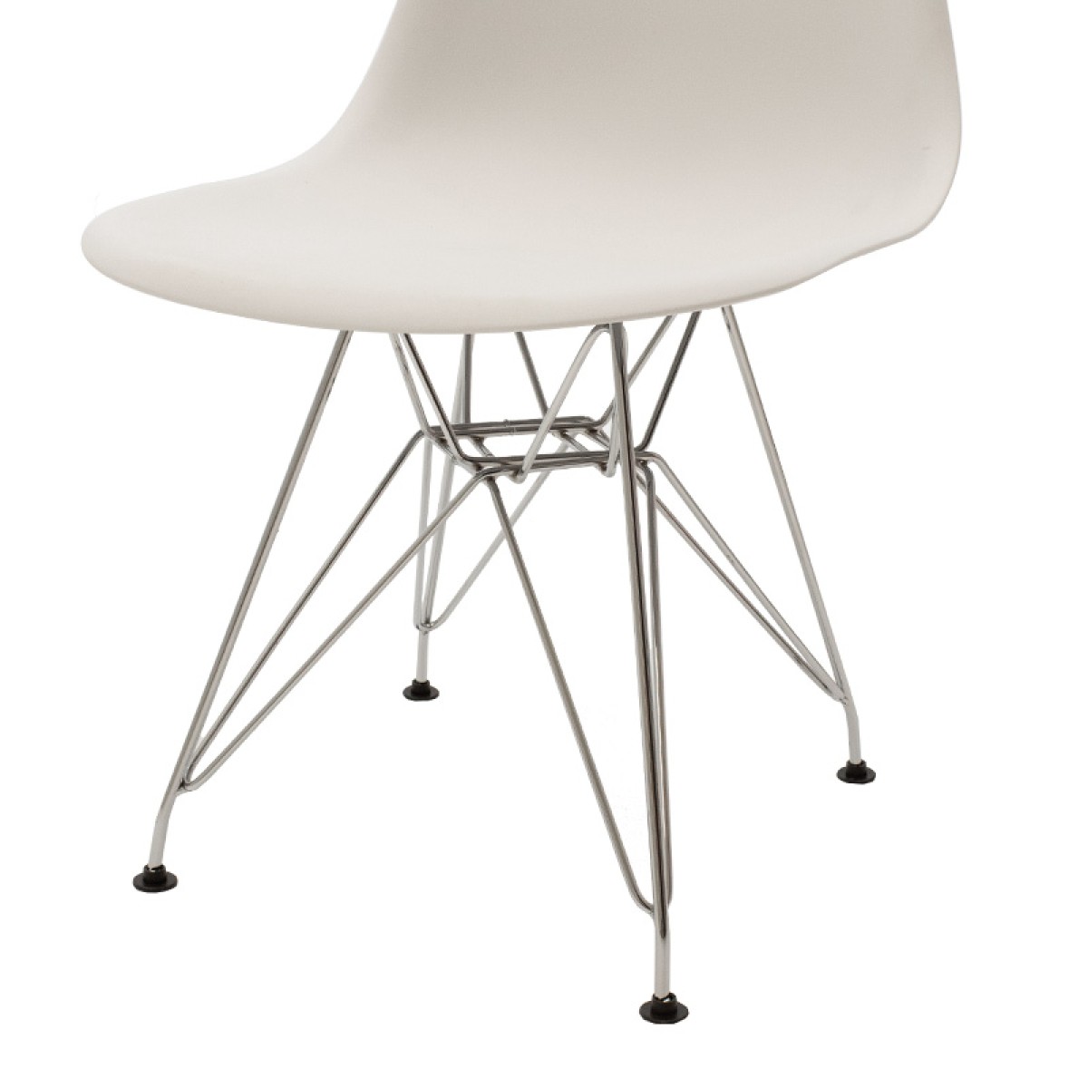 Καρέκλα Adelle pakoworld PP λευκό-inox πόδι 46x55x81εκ Καρέκλα Adelle pakoworld PP λευκό-inox πόδι 46x55x81εκ