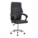 Καρέκλα γραφείου διευθυντή Glorin pakoworld μαύρο pu 60x68x128εκ Καρέκλα γραφείου διευθυντή Glorin pakoworld μαύρο pu 60x68x128εκ