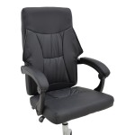 Καρέκλα γραφείου διευθυντή Glorin pakoworld μαύρο pu 60x68x128εκ Καρέκλα γραφείου διευθυντή Glorin pakoworld μαύρο pu 60x68x128εκ