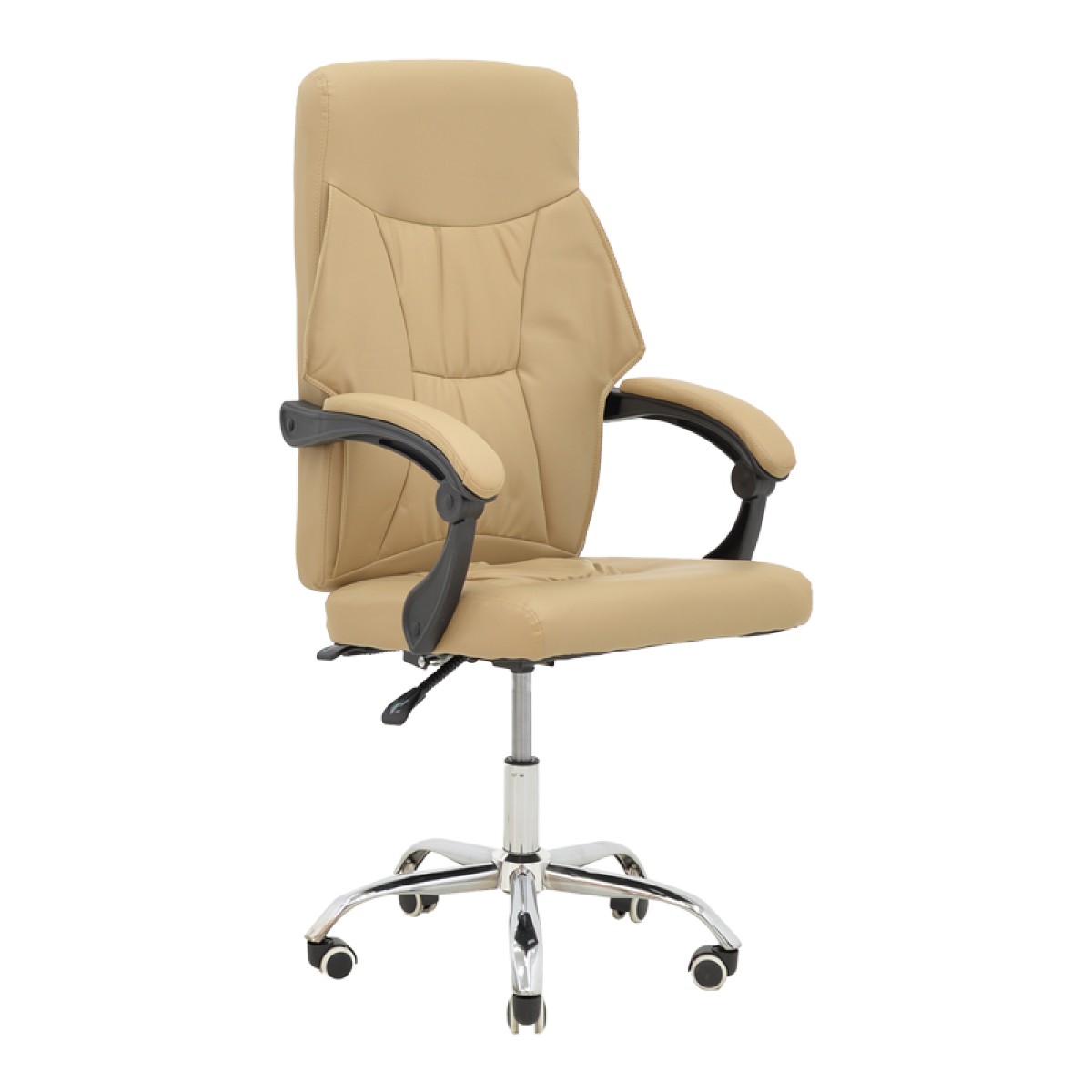 Καρέκλα γραφείου διευθυντή Glorin pakoworld μπεζ pu 60x68x128εκ Καρέκλα γραφείου διευθυντή Glorin pakoworld μπεζ pu 60x68x128εκ