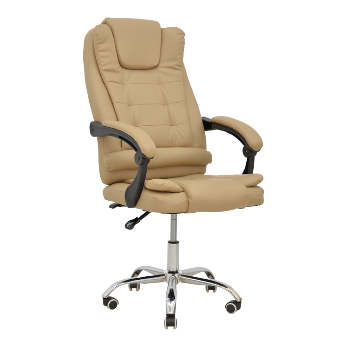 Καρέκλα γραφείου διευθυντή Toronsi pakoworld μπεζ pu 60x68x128εκ Καρέκλα γραφείου διευθυντή Toronsi pakoworld μπεζ pu 60x68x128εκ